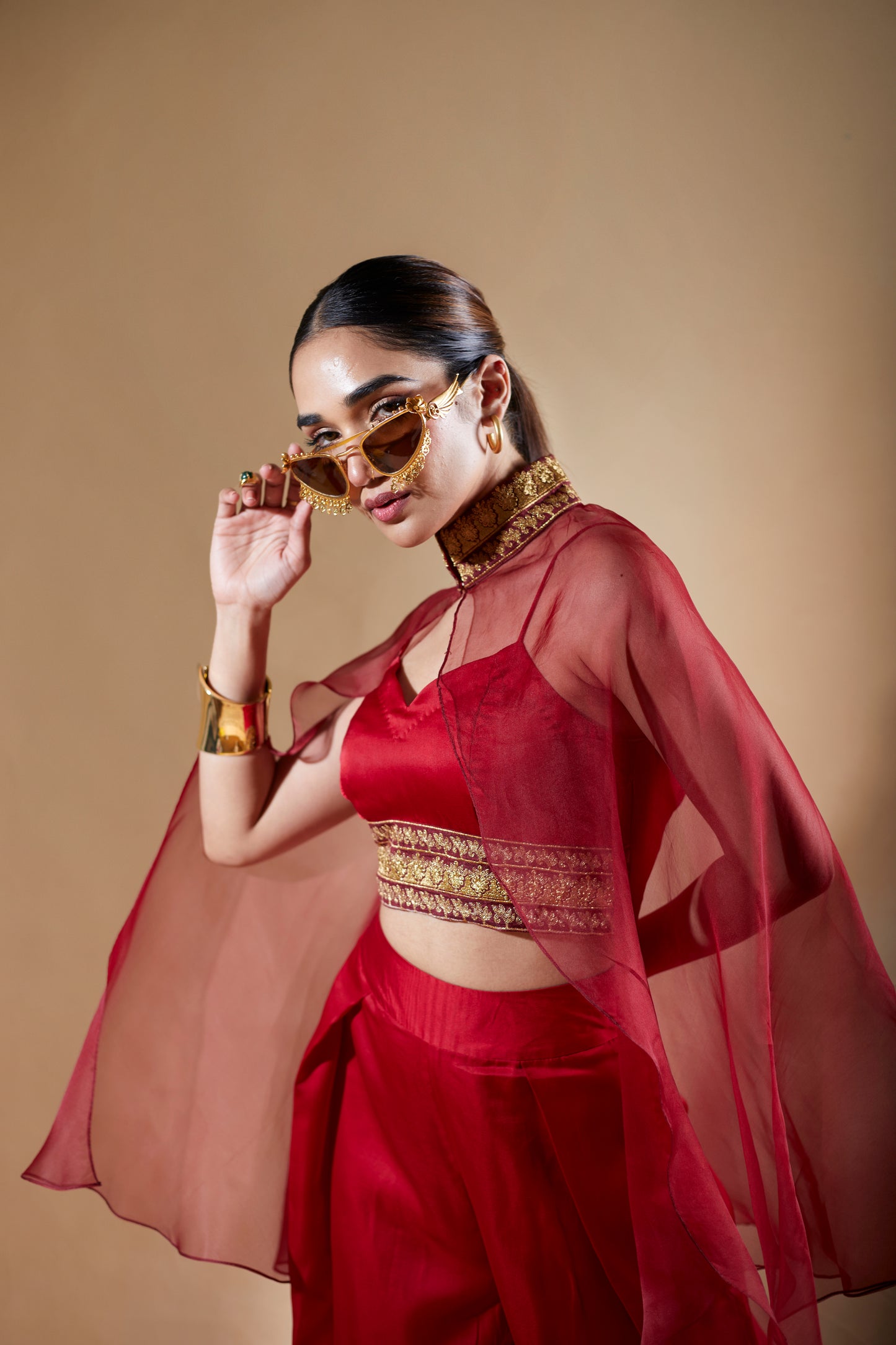 Rania Co-ord Set in Red