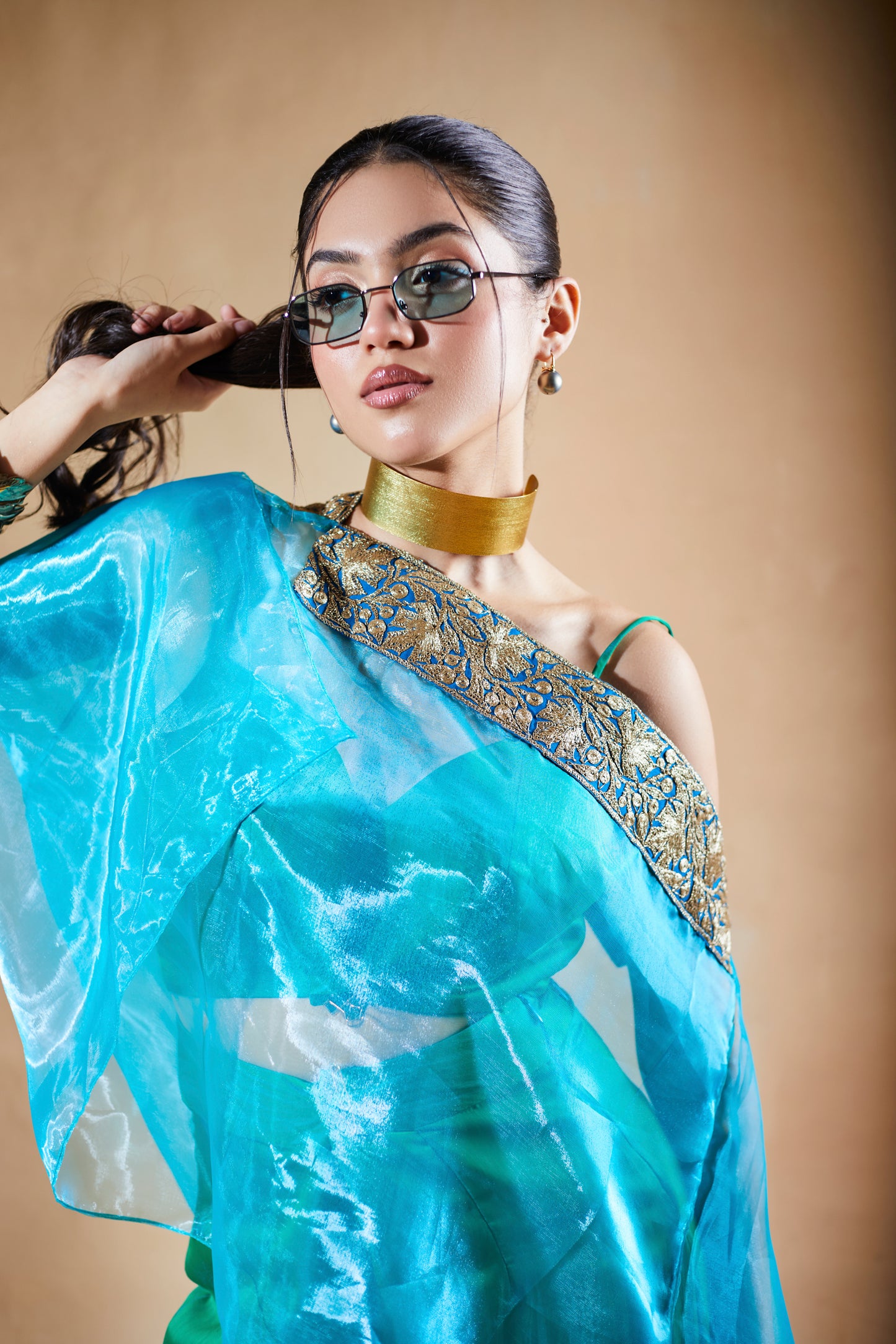 Rania Co-ord Set in Peacock Green